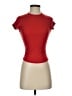 Topshop Red Short Sleeve Turtleneck Size 0 - photo 1