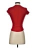 Topshop Red Short Sleeve Turtleneck Size 0 - photo 2