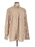Rag & Bone 100% Cotton Stripes Brown Long Sleeve Button-Down Shirt Size L - photo 1