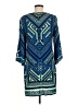 Hale Bob Print Blue Casual Dress Size M - photo 2