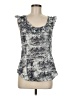 Calvin Klein 100% Cotton Gray Sleeveless Blouse Size M - photo 1