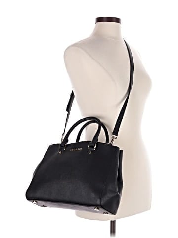 MICHAEL Michael Kors Leather Satchel (view 2)