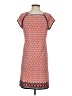 Max Studio Print Orange Casual Dress Size S - photo 2