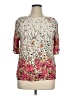 Profile Pink 3/4 Sleeve Blouse Size XL - photo 1