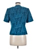 Kasper 100% Polyester Teal Short Sleeve Blouse Size 8 Petite - photo 2