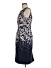 Talbots 100% Polyester Floral Gray Cocktail Dress Size 8 - photo 5