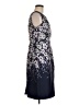 Talbots 100% Polyester Floral Gray Cocktail Dress Size 8 - photo 4