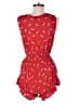 Billabong 100% Rayon Hearts Red Romper Size M - photo 2