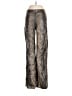 MNG 100% Viscose Metallic Silver Casual Pants Size 6 - photo 1