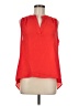 Rose + Olive 100% Polyester Red Sleeveless Blouse Size M - photo 1