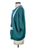 St. John Color Block Teal Wool Cardigan Size S - photo 5