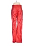 Zara 100% Polyester Red Casual Pants Size M - photo 2