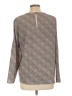 dalia 100% Polyester Argyle Gray Long Sleeve Top Size L - photo 2