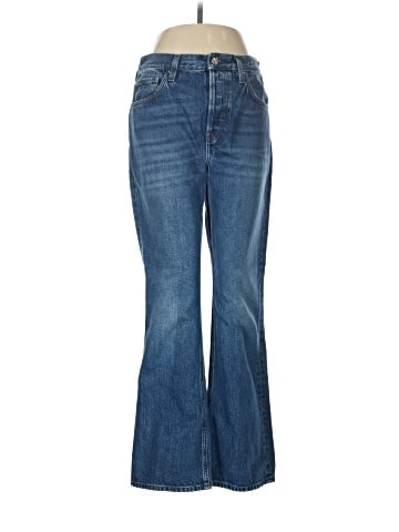 Totême Cropped Kick Flare Jeans (view 1)