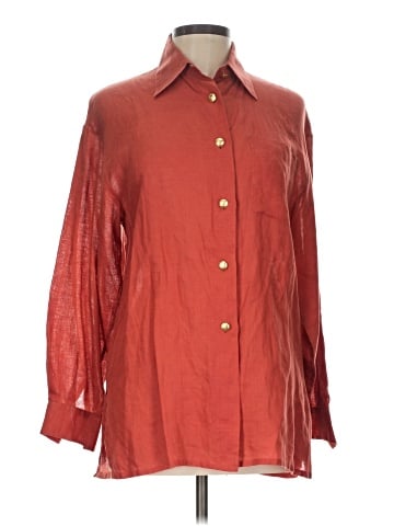 Valentino 3/4 Sleeve Button-Down Shirt (view 1)