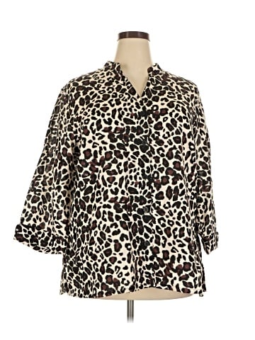 Marisa Christina 3/4 Sleeve Button-Down Shirt (view 1)