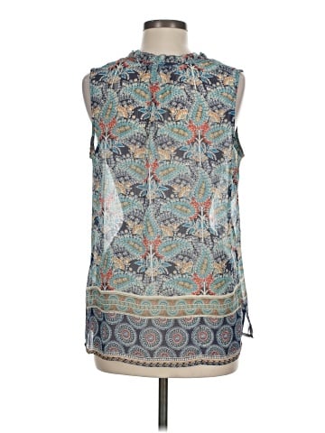 Rose + Olive Sleeveless Blouse (view 2)