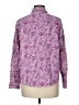 Basic Editions 100% Cotton Paisley Purple Long Sleeve Button-Down Shirt Size M - photo 2