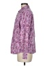 Basic Editions 100% Cotton Paisley Purple Long Sleeve Button-Down Shirt Size M - photo 5