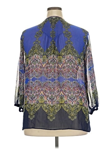 Rose + Olive 3/4 Sleeve Blouse (view 2)