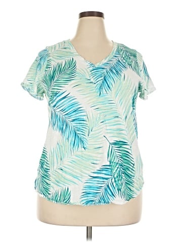 Tahari Short Sleeve Blouse (view 1)
