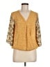 Westport 100% Polyester Yellow 3/4 Sleeve Blouse Size M - photo 1