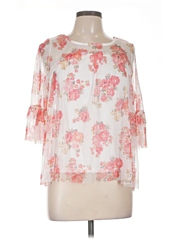 Almost Famous 3/4 Sleeve Blouse (view 1)