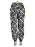 Simon Miller 100% Cotton Argyle Blue Casual Pants Size L - photo 1