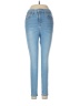 Topshop Solid Blue Jeans Size 28 waist - photo 1