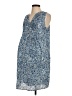 Gap - Maternity 100% Polyester Print Blue Casual Dress Size Sm Maternity - photo 1