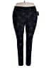 Torrid Paisley Black Active Pants Size 3X Plus (3) - photo 1