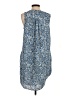 Gap - Maternity 100% Polyester Print Blue Casual Dress Size Sm Maternity - photo 2