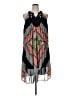 DR2 100% Polyester Graphic Black Casual Dress Size XL - photo 1