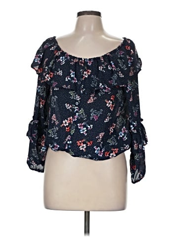 Sanctuary 3/4 Sleeve Blouse (view 1)