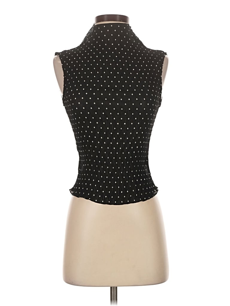 Pre-owned Lioness Sleeveless Top Black High Neck Tops