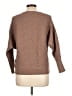 Magaschoni Chevron-herringbone Brown Pullover Sweater Size L - photo 2