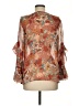 Indigo Rose 100% Polyester Brown 3/4 Sleeve Blouse Size M - photo 2