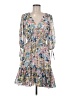 Taylor 100% Polyester Floral Blue Casual Dress Size 6 - photo 1