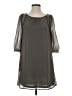 Francesca's 100% Polyester Solid Gray Casual Dress Size S - photo 1