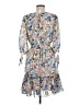 Taylor 100% Polyester Floral Blue Casual Dress Size 6 - photo 2