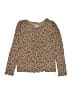 Cat & Jack Animal Print Tan Long Sleeve Henley Size XL (youth) - photo 1