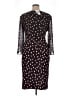 Connected Apparel Polka Dots Black Cocktail Dress Size 14 - photo 2