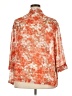 Cathy Daniels 100% Polyester Floral Orange 3/4 Sleeve Blouse Size 2X - photo 2