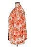 Cathy Daniels 100% Polyester Floral Orange 3/4 Sleeve Blouse Size 2X - photo 5