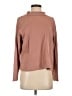 Madewell 100% Cotton Brown Button-Sleeve Turtleneck Top Size S - photo 1