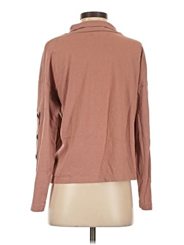 Madewell Button-Sleeve Turtleneck Top (view 2)