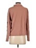 Madewell 100% Cotton Brown Button-Sleeve Turtleneck Top Size S - photo 2