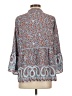Fever 100% Polyester Paisley Blue 3/4 Sleeve Blouse Size S - photo 2