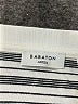 Babaton 100% Cotton Stripes Silver Short Sleeve Turtleneck Size S - photo 7