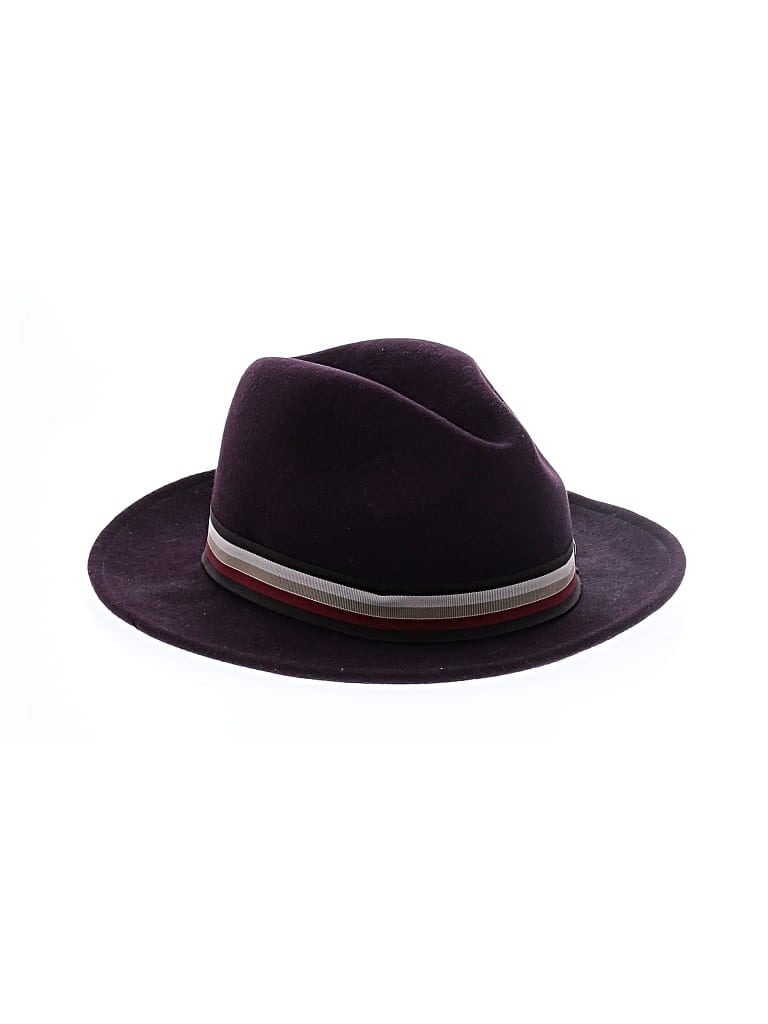 Pre-owned Goorin Bros Fedora In Burgundy